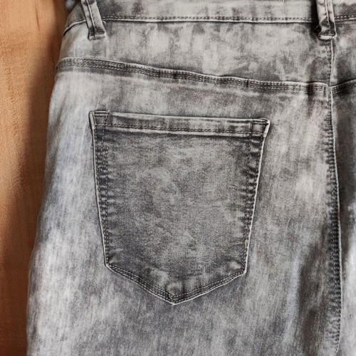 Jeggings acid wash carbon burnt tie dye large, new