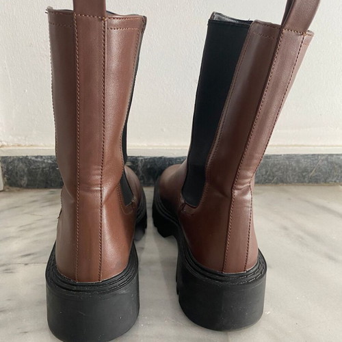 Mango women's brown ankle boots like new, size 40