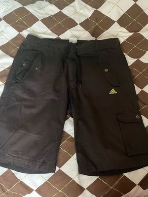 Adidas shorts men Large like new, black and brown