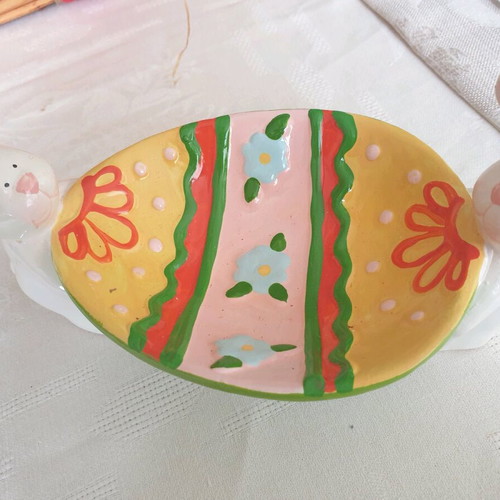 Easter decorations and basket new, pack of 3 pieces