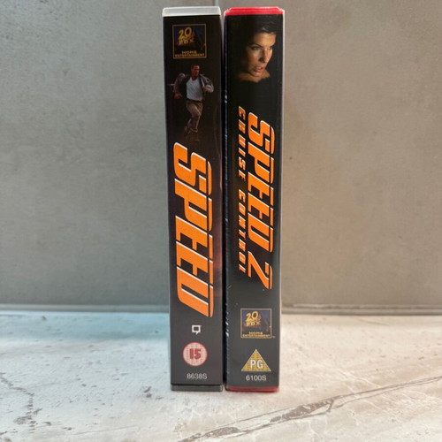 Speed 1+2 βιντεοκασέτες μεταχειρισμένες, πακέτο χωρίς υπότιτλους