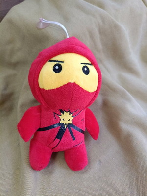 Ninja plush like new, approximately 20 cm tall