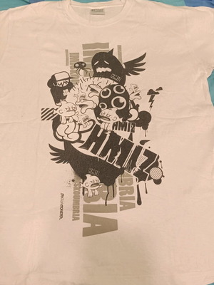 Hmiskoubria T-shirt used, collectible, size L, white
