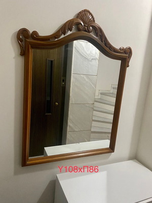 Carved antique mirror used