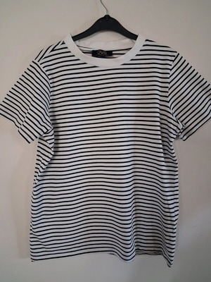 T-shirt γυναικείο ριγέ OVS σαν καινούργιο, μαύρο και άσπρο, μέγεθος L