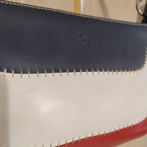 Leather bag like new, tricolor