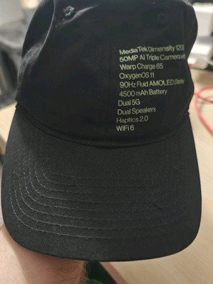 OnePlus Nord Jockey hat like new, black, one size