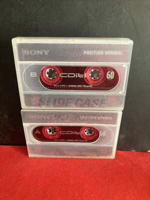Sony CDiti 60 μεταχειρισμένες, πακέτο δύο κασετών μαζί