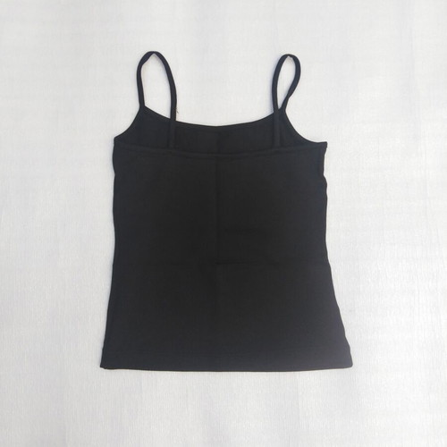 Black basic top with thin straps like new, size XXXS