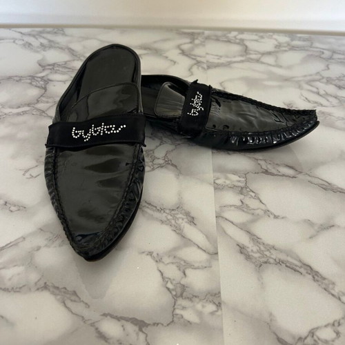 Byblos Vintage leather shoes size 39 used, black patent