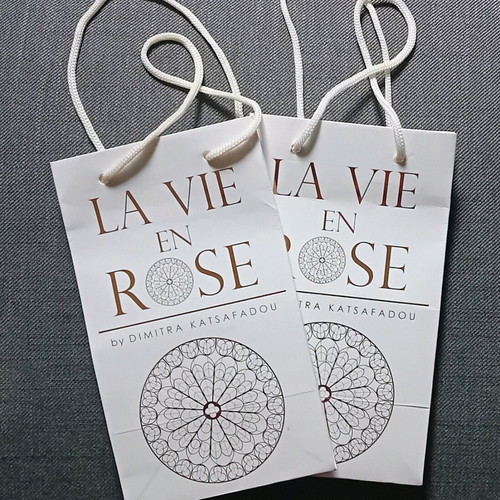 La vie en rose bags by Dimitra Katsafadou, 2 small, new