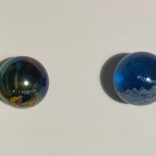 Pokemon collectible marbles used, set of 8