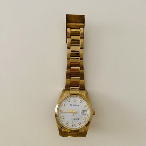Watch gold color used, women's