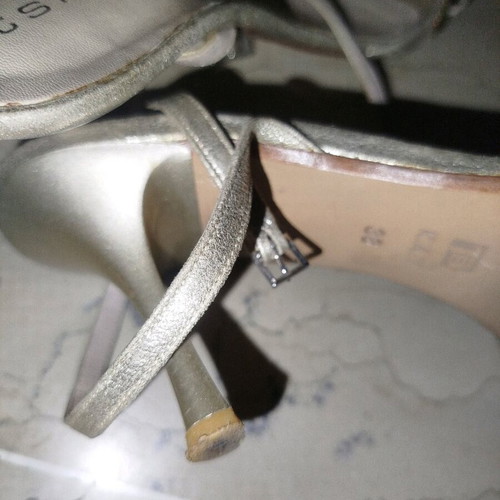 Tsitsivas leather sandals with Swarovski like new, size 38, gold
