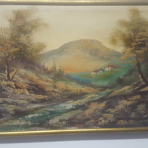 Maras paintings used, 1960s, set of 2