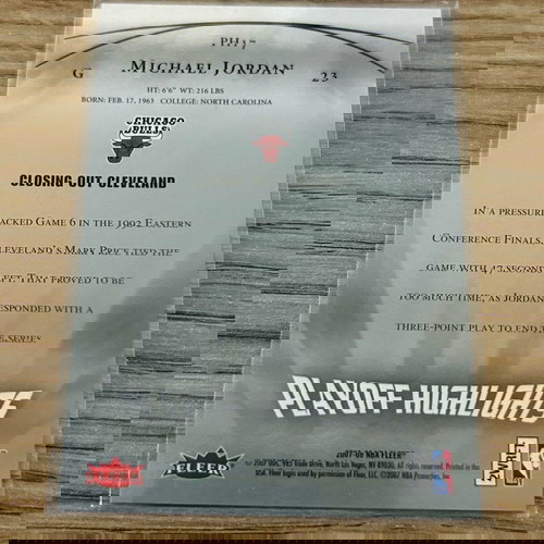 Κάρτα Michael Jordan Chicago Bulls NBA Playoff Highlights Fleer 2007