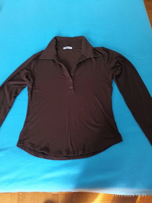 Brown Happening long-sleeve shirt used, size M