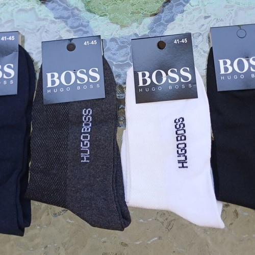 Boss men's socks pack of 4, new, mesh, size 41-45