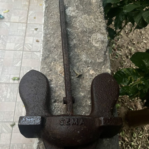 Metal Anchor SEMA 5kg Hall Type used, cast iron