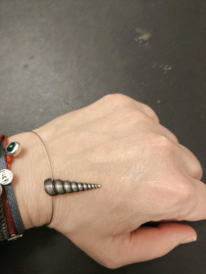 Silver 925 handmade bracelet with shell like new