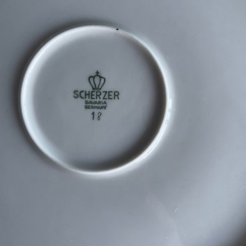 Scherzer Bavaria Germany porcelain set vintage, 4 pieces
