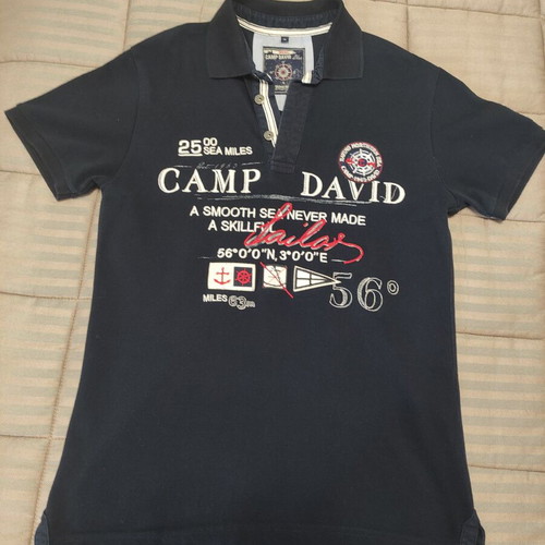 Camp David polo shirt blue XL like new