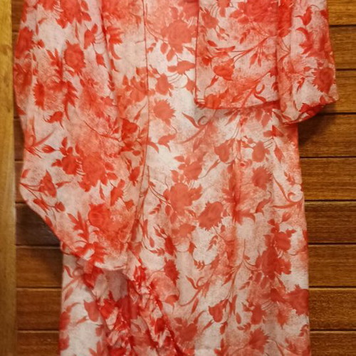 Silk sleeveless floral dress PERSONNE size XL