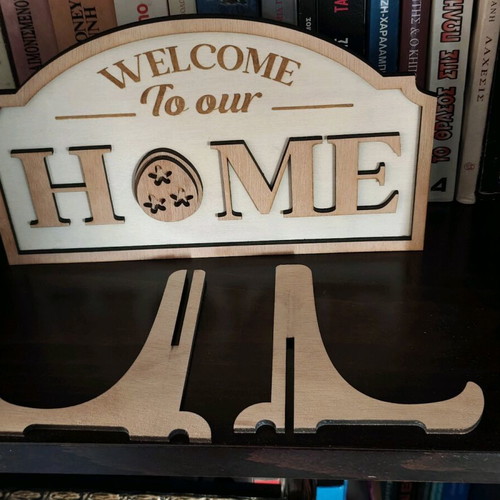 Wooden Welcome to our Home decoration new with Easter design