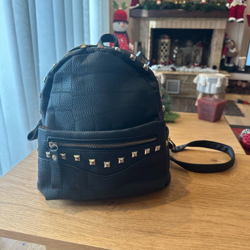 Black backpack with studs like new