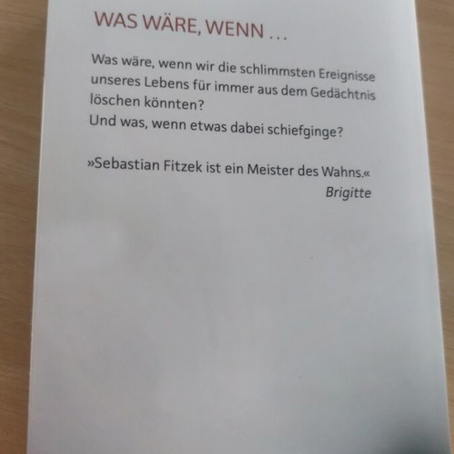 Fitzek Splitter book like new, German