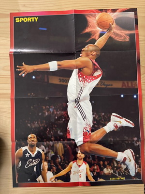 Kobe Bryant collectible poster used