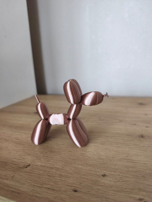 Balloon Dog decoration 3D print plastic PLA new, 10x9 cm