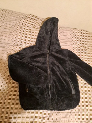 Synthetic fur jacket used Desiree black, size S