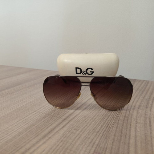 Dolce & Gabbana DG6076 sunglasses like new, brown and gold