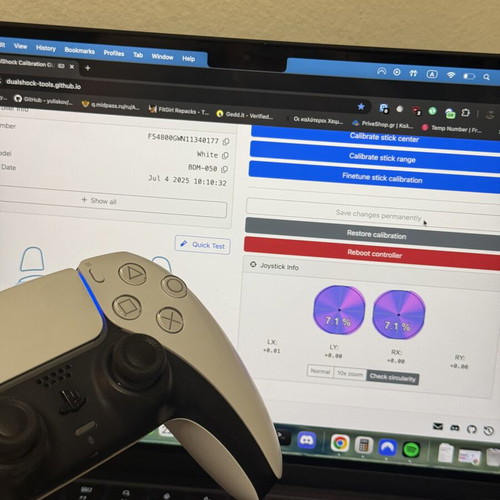 TMR mod Dualsense controller like new, PlayStation 5