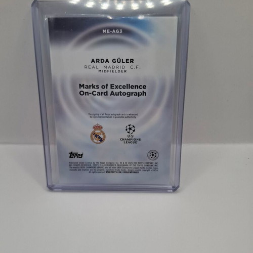 2026 Topps Chrome UCC Marks Of Excellence Arda Guler like new /25