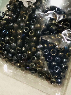 Γυάλινες χάντρες LUMINGZANG No 38 καινούργιο, 1000 τεμ., 1 mm