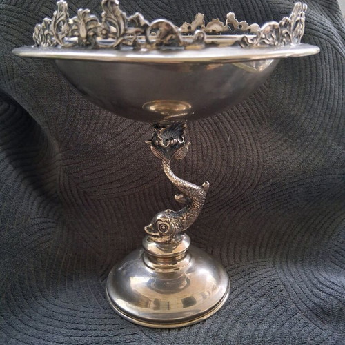 Victorian Revival Silver Plated Fruit Bowl like new