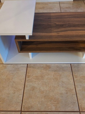 Coffee table white and brown