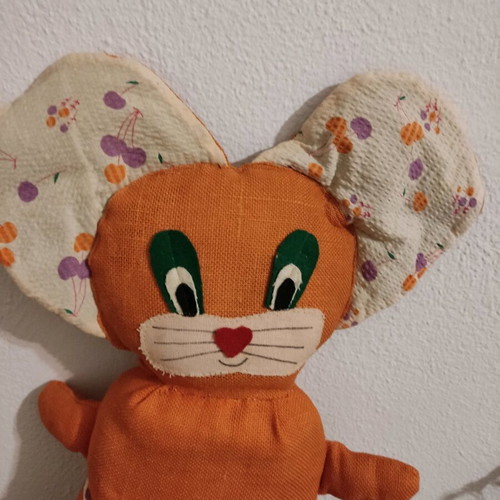 Cat doll old used 57cm