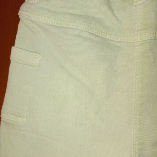 Orchestra denim shorts like new, pastel lime color