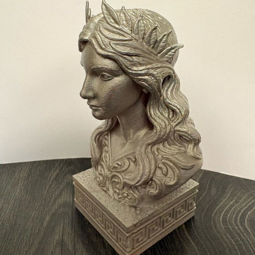 Silver bust statue 15cm new, mythological aesthetic