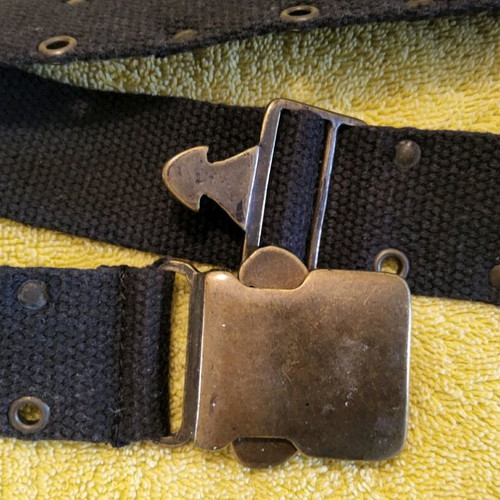 Women's belt used, black, length 94cm