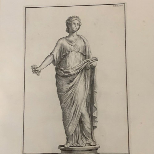 Chalcography used with frame and marquetry