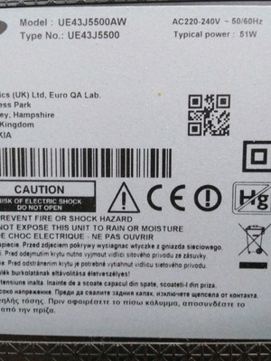 Ανταλλακτικά τηλεόραση SAMSUNG