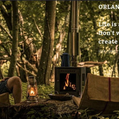 Φορητή σόμπα Orland με φούρνο σαν καινούργια