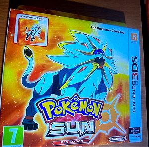 Pokemon sun steelbook box nintendo 3ds