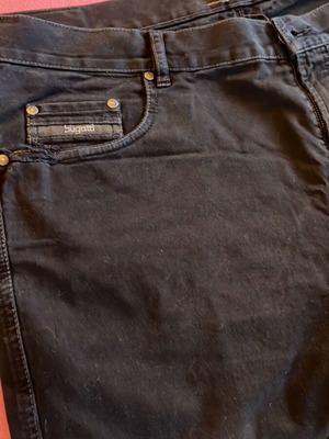 Bugatti black jeans used, size XXL 44 16, waist 113 cm, length 104 cm
