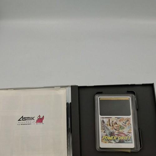 Power Drift PC Engine HuCard used with manual