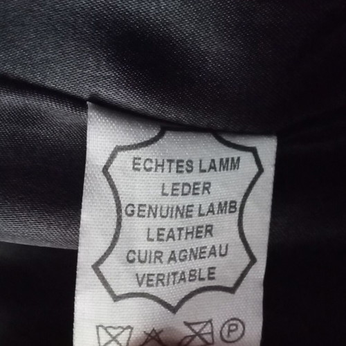 Leather women's coat Turkish made like new, black, size S